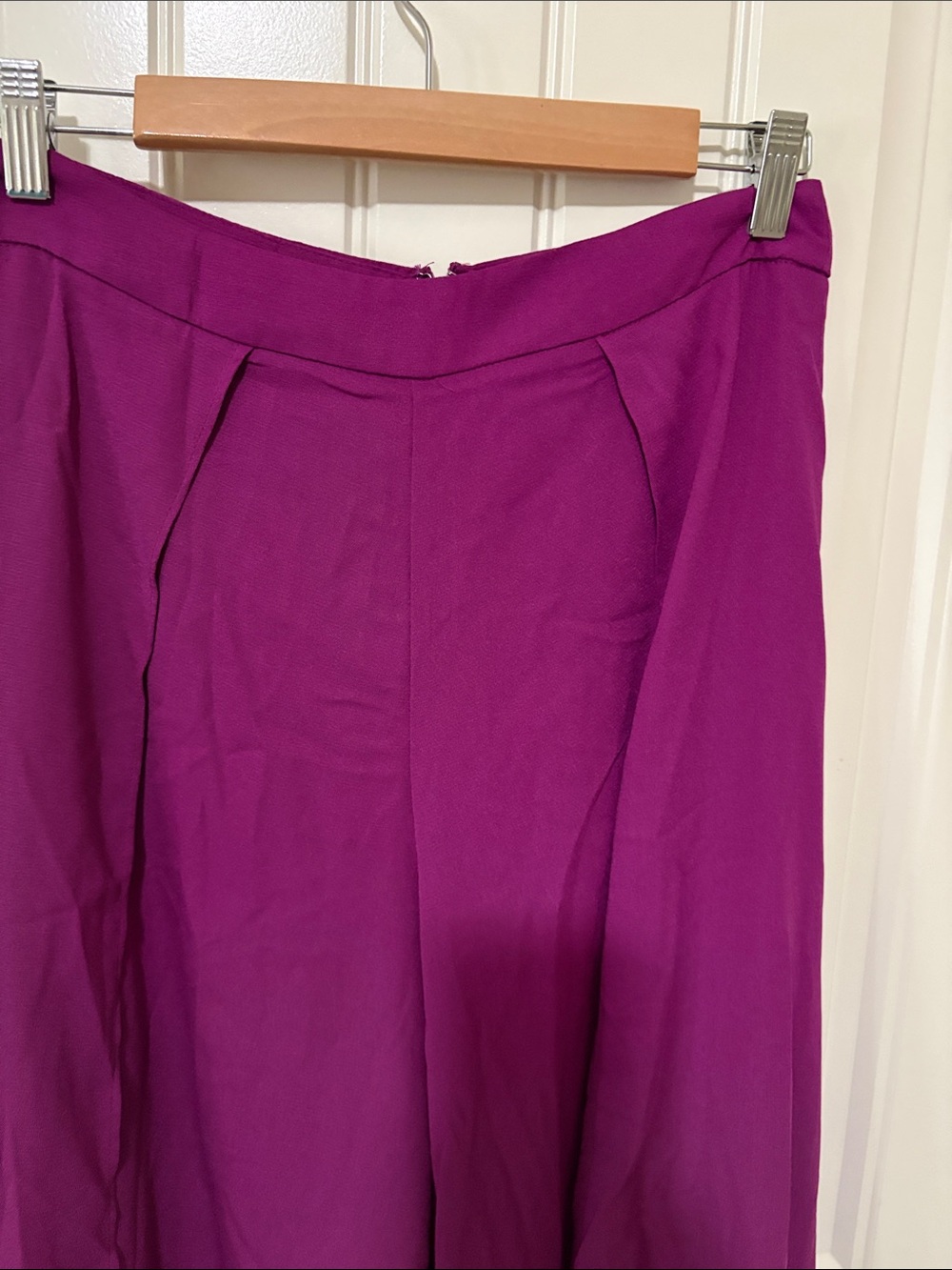 NWT Lulus Women's Wide-Leg Pants in Magenta Pink/Purple - Picture 2 of 12